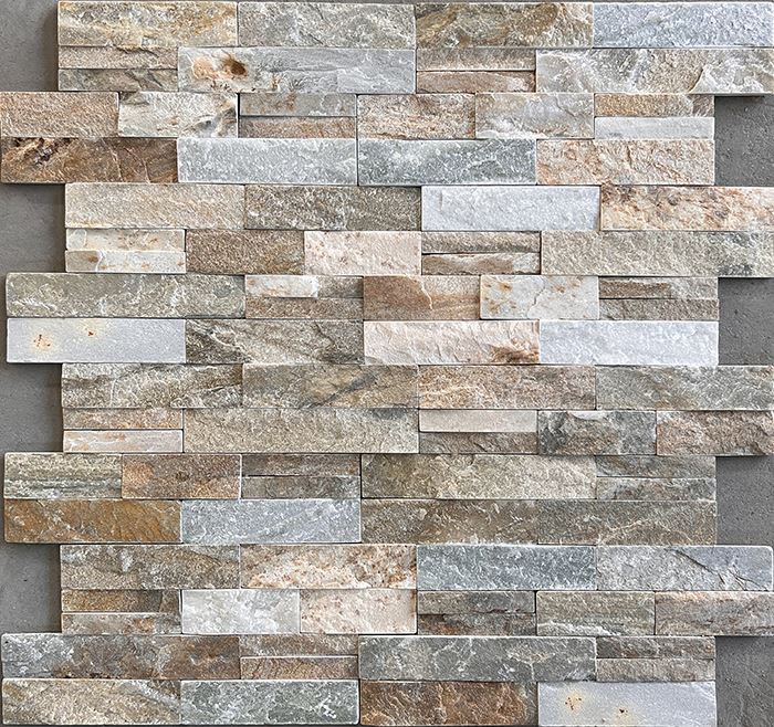 Golden Blend Thinner Natural Real Stone Panel JRST-014