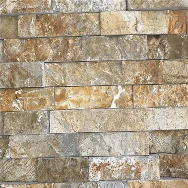 Golden Limestone for Home Decoration Stacked Panels JRE-100