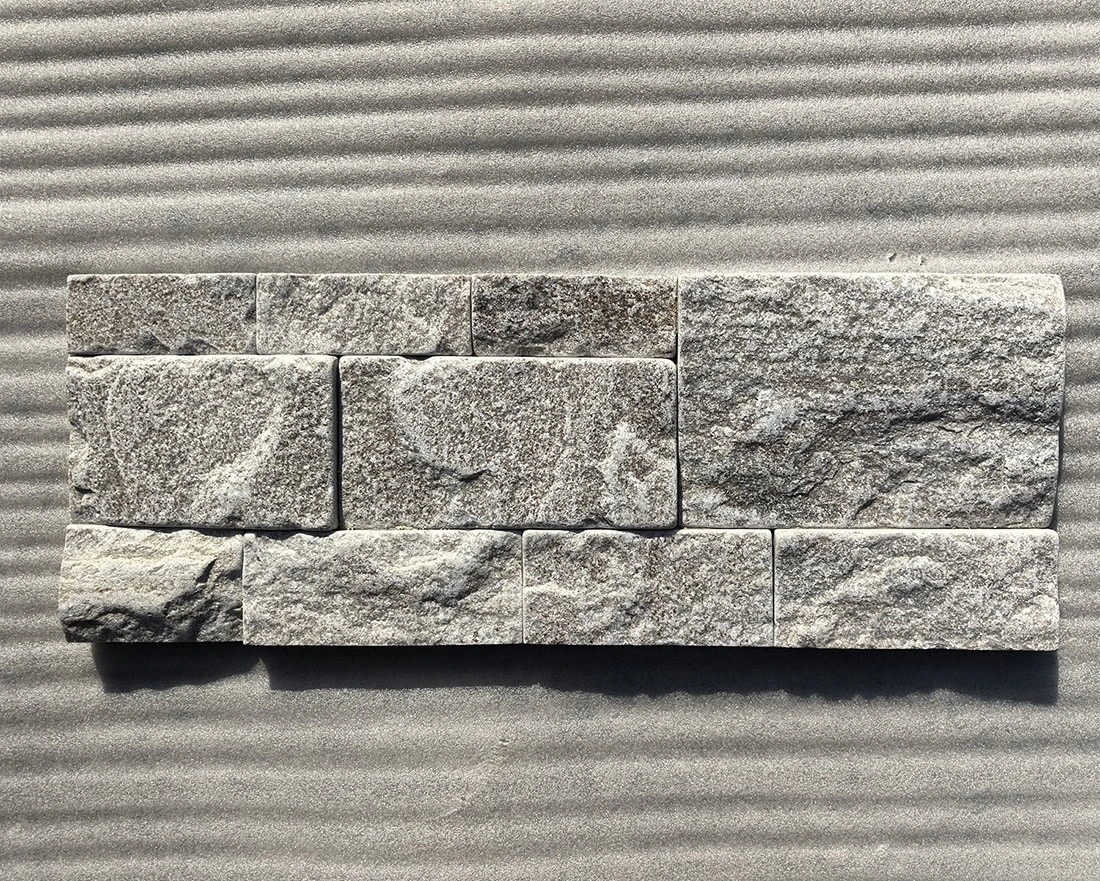 Cream Tumbled Quartzite Stacked Stone Panels Classic Style Cream Tumbled Quartzite Stacked Stone Panels Classic Style