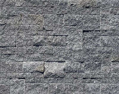 Black Granite Tumbled Panelling Stone Veneer