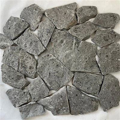 Black Loose Stone Cladding Irregular Shape Facade Stone JRSR-052