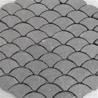 Cobblestone Black Granite Pavers JRCP-037