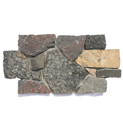 Cross Shape Stone Panel Black Limestone Facade Stone JRDC-099