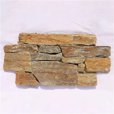 Interlocking Natural Stone Wall Panel Exterior Rusty Quartzite JRDC-049