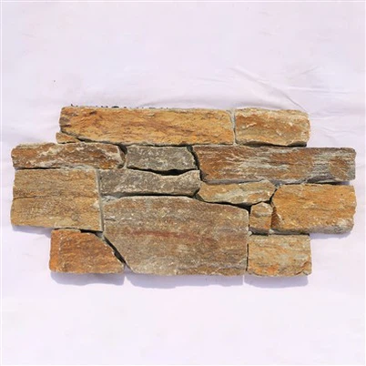 Interlocking Natural Stone Wall Panel Exterior Rusty Quartzite JRDC-049