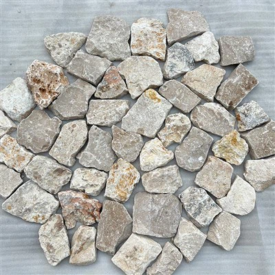 Little Tumbled Travertine Irregular Shape Loose Stone Cladding JRSR-068T