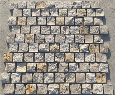 Mixed Travertine Cobble Paving Tiles