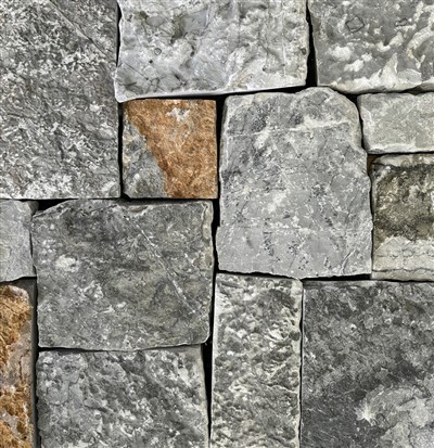 Natural Limestone Cladding Ashlar Grey Color JRSC-101