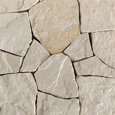 Natural Stone Wall Cladding Irregular Shape White Sandstone JRSR-064
