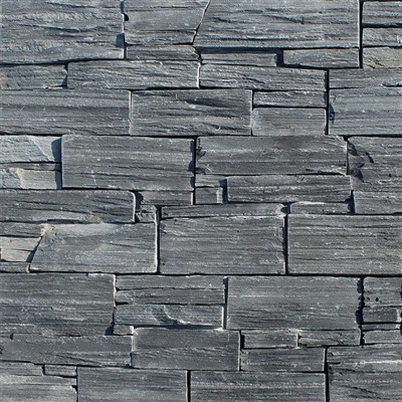Black Slate Wall Cladding Real Stone Panels JRN-018