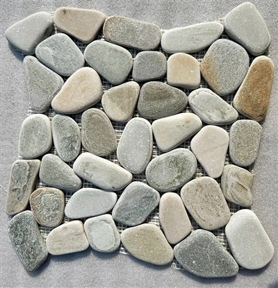 Pebble Mosaic Tiles Mixed Color Quartzite JRSM-014